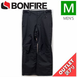 [Outlet] Junior [M Size] Bonfire Boys Tactical Pnt Color: Black M Size Snowboard Shi Bants Outlet