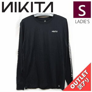 【OUTLET】 ZOOM LS TEE BLACK Sサイズ ニキータ レディース Tシャツ 型落ち 日本正規品