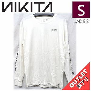 【OUTLET】 ZOOM LS TEE WHITE Sサイズ ニキータ レディース Tシャツ 型落ち 日本正規品