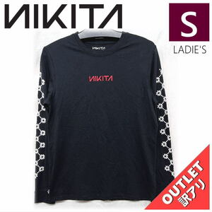 【OUTLET】 OH SNAP LS TEE BLACK Sサイズ ニキータ レディース Tシャツ 型落ち 日本正規品