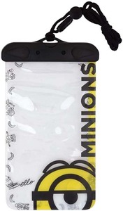スマートフォン 防水ポーチ ミニオンズ MINIONS ケース カバー IPX6 防水 ネックストラップ 可愛い かわいい キャラ グルマン