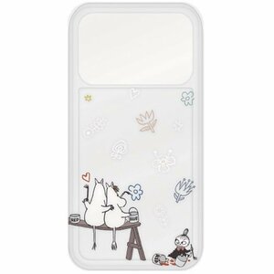 ムーミン iPhone 14 14Pro 13 13Pro 12 12Pro クリア ケース カバー 透明 落書き グッズ 可愛い オトナ 大人 ミイ