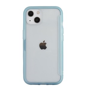 iPhone 13 ケース ライトブルー SHOWCASE+ カバー クリア 透明 かわいい 可愛い おしゃれ オシャレ シンプル アレンジ 収納 保護 キャラ