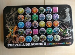  не продается paz гонг жестяная банка кейс CoroCoro Comic дополнение PUZZLE&DRAGONS X SUPER EVOLUTION CASE бог. глава дракон. глава пенал бардачок жестяная банка авторучка новый . период 