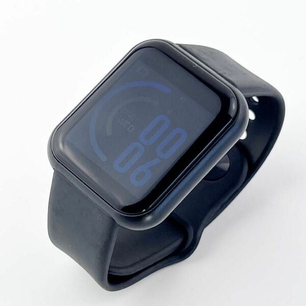 新品スマートウォッチ ブラック 1.3インチ 血圧 歩数計 心拍数 IP67防水