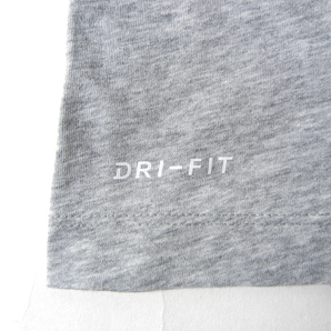 ナイキ NIKE DRI-FIT コットンポリ JUST DO ITプリント THE NIKE TEE クルーネックTシャツ 半袖 L グレー m0613-6の画像4