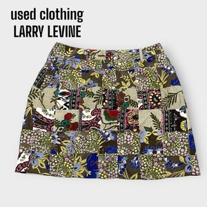 LARRY LEVINE 古着　インポート パッチワークスカート　スカート 6 パッチワーク　リバティ　柄物　海外　used 