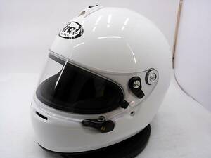 【送料無料】使用極わずか Arai アライ GP-6S 8859 WHITE ホワイト XSサイズ 54cm 元箱付き 4輪用 カート フルフェイスヘルメット