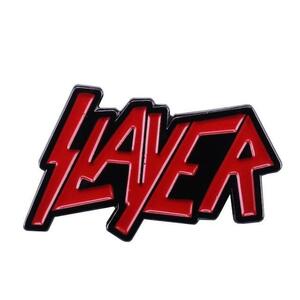 ピンバッジ「スレイヤー　SLAYER　ロゴマーク　スラッシュメタル　バンド」