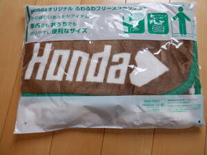 HONDA オリジナル ふわふわフリースブランケット　980×700mm 茶×緑