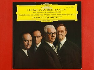 ◇独DGG ラサール弦楽四重奏団 LaSalle Quartet/ベートーヴェン 弦楽四重奏曲第13番 大フーガ/LP、2530351