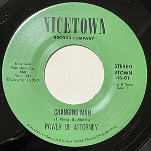 Power Of Attorney - Changing Man - Nicetown ■ soul funk 45