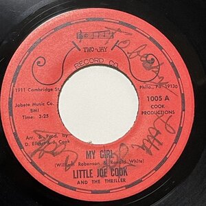 Little Joe Cook - My Girl - Two Jay ■ soul 45