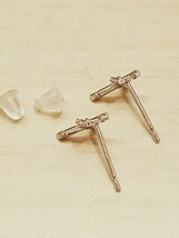 ☆K18wg★天然ダイヤ0.06ct☆ピアス☆59_画像7