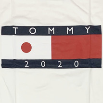 新品 Sサイズ トミーヒルフィガー フラッグロゴ Tシャツ ホワイト 日本限定 78E7453 2020 クルーネック 半袖 ビッグロゴ 五輪 日本_画像3
