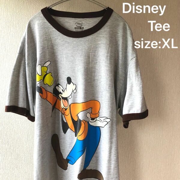 Disneyグーフィー　リンガーTee ミッキーマウス リンガーTシャツ ビンテージ ヴィンテージ Tシャツ ディズニー