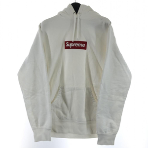 【中古】Supreme 16AW BOXlogo パーカー サイズM ホワイト シュプリーム[240017563819]