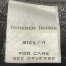 【中古】NUMBER (N)INE 01SS タイム期 Tシャツ サイズ4 ブラウン ナンバーナイン[240017565029]_画像3