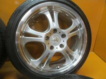 ☆スピスタ☆タイヤホイール　Weds クレンツェ ケルベロス　スイフト　フリード　195/45R17　7J　+53　114.3-5　4本　中古　R17820 18_画像2