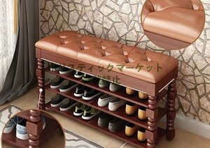  super popular * new goods * shoe rack shoes luxurious real tree home use 3 floor small of the back .. shoes boxed . entranceway storage G23
