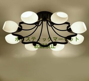 高品質☆ ドイツ ヴィンテージ シャンデリア 8灯 北欧 ミッドセンチュリー ランプ 照明 ライト シーリングライト W74