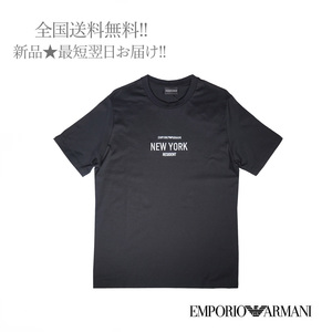 H884(M).. EMPORIO ARMANI エンポリオ アルマーニ クルーネック メンズ 男 新品 ★ ブラック