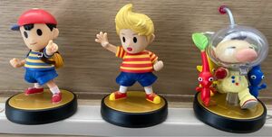 アミーボ　amiibo アミーボ　オリマー&ピクミン　ネス　リュカ　中古3体セット　大乱闘スマッシュブラザーズ　あみーぼ