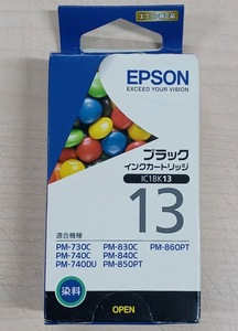 EPSON 純正 IC1BK13　ブラック　インクカートリッジ　未開封