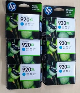 * original HP Officejet PRODUCT 920XL ink cartridge Cyan 6 piece set 