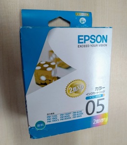 ●EPSON（エプソン）インクカートリッジ、IC5CL05W、2個入り