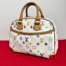 LOUIS VUITTON ルイヴィトン ハンドバッグ モノグラムマルチカラー トゥルーヴィル M92663 ブロン_画像1