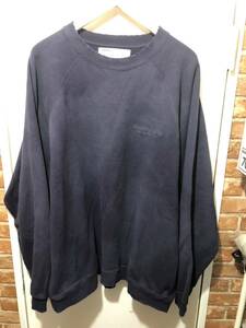 DAIRIKU　ダイリク　23SS Water-repellent Pullover Sweater　ヴィンテージ加工　クルーネックスウェット　Vintage Black　サイズM FK