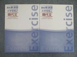 UN84-022 塾専用 高校新演習 大学受験α/β 現代文 テキスト 未使用 計2冊 05s5B