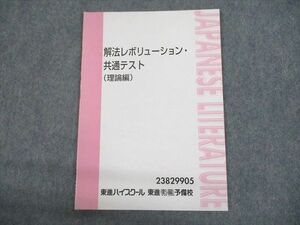 UN29-040 東進ハイスクール 解法レボリューション・共通テスト(理論編) テキスト 状態良い 正司光範 03s0C