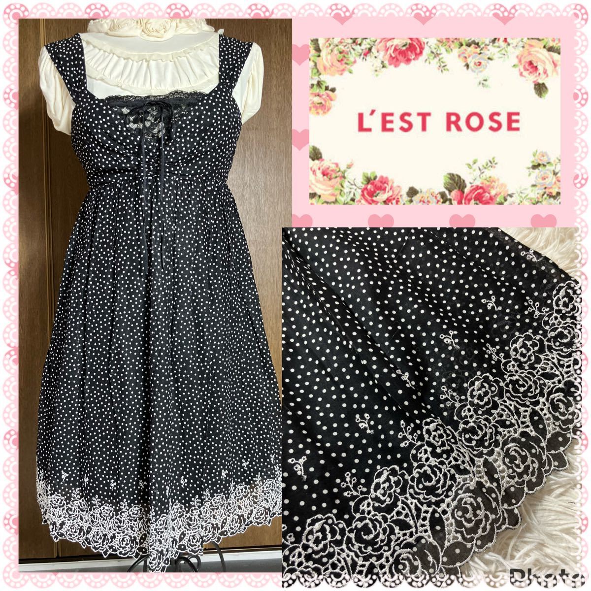 2023年最新】ヤフオク! -レストローズ ワンピース 刺繍の中古品・新品