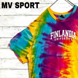 53p MVSPORT USカレッジロゴ 半袖Tシャツ フィンランディア大学 XL相当 メンズ　レディース