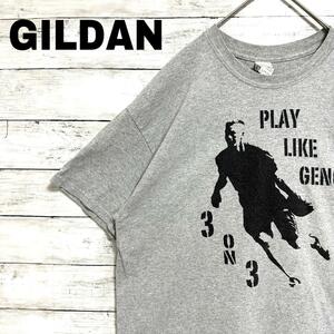 76p US古着 GILDAN 半袖Tシャツ 3on3 GENO メンズ夏物古着 L相当 メンズ　レディース