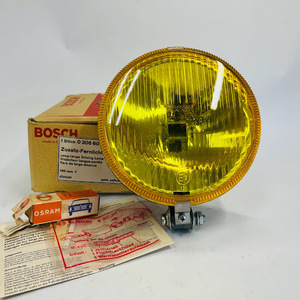 [ не использовался ] Bosch BOSCH галоген длинный плита driving лампа OSRAM клапан(лампа) имеется 12V55W круглый желтый цвет диаметр 160 мм 0306601002