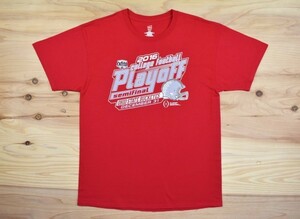 レアUSA古着 プレイステーションフィエスタボウル プレーオフ Tシャツ sizeL 赤 アメフト カレッジ フットボール スポーツ アメリカ Hanes