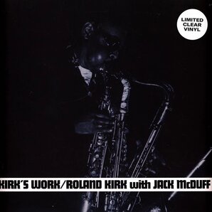 Roland Kirk ローランド・カーク With Jack McDuff - Kirk's Work 限定再発クリアー・カラー・アナログ・レコード