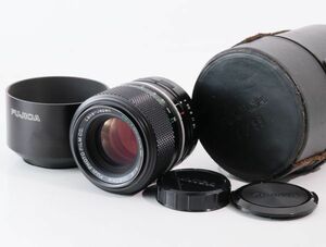 希少 美品FUJICA EBC FUJINON SF 85mm F4 M42マウントレンズ、フード、ケース付