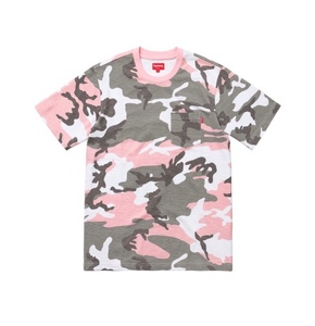 送料￥360～ 18 ss Supreme pocket Tee T シャツ Pink camo size: L 国内正規 新品未開封 即発送可 他多数出品中