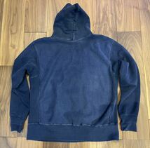 70s XL チャンピオン リバースウィーブ 単色 スウェット パーカー USA製 アメリカ製 Champion REVERSE WEAVE 紺 navy ネイビー　単タグ_画像3