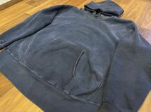 70s XL チャンピオン リバースウィーブ 単色 スウェット パーカー USA製 アメリカ製 Champion REVERSE WEAVE 紺 navy ネイビー　単タグ_画像2