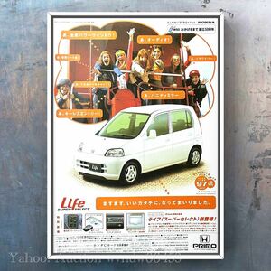 当時物 ホンダ ライフ 広告 /HONDA LIFE JB1 JB2 JB3 JB4 JA4 カタログ 車 マフラー ホイール パーツ カスタム エアロ ホンダライフ 軽