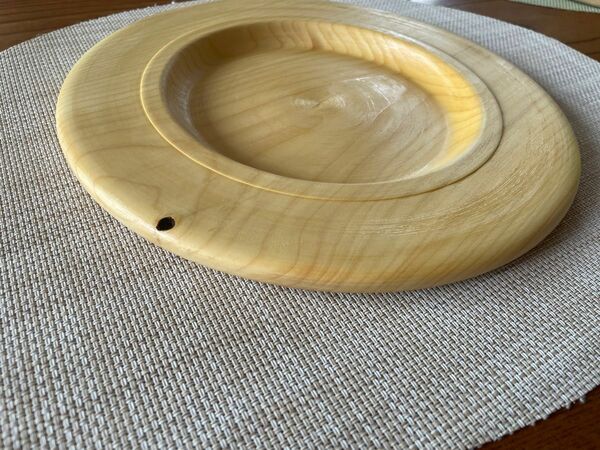 木製食器 木製皿 ハンドメイド食器 かやの木製