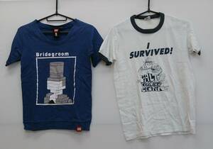 メンズ半袖Tシャツ2点セット　SIGNAL　LEGO　白　Sサイズ　青　01