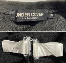 【M】UNDERCOVER JUN TAKAHASHI U LOGO CREW NECK BLACK アンダーカバー 高橋盾 U ロゴ クルーネック ブラック スウェット R833_画像7