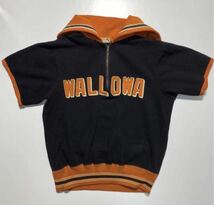 【40】40s Vintage wilson Halfzip S/S Jacket WALLOWA COUGARS 40年代 ヴィンテージ ウィルソン ハーフジップ 半袖ジャケット USA製 Y1222_画像1