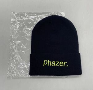 新品 Phazer Tokyo Logo Knit Cap Beanie Black フェイザー トーキョー ロゴ ニット キャップ ニット帽 ビーニー ブラック Y866